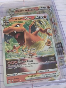 Pokémon TCG Charizard VSTAR Holo Ultra Rare Card 018/172 Brilliant Stars NM/MINT