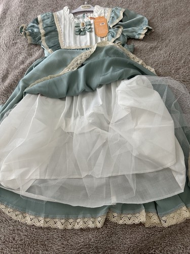 Süßes Mädchen Kurzarm Mädchen Kleid voller Rock Partykleid Gr. 12 Neu - Bild 8 von 16