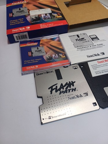 SanDisk FlashPath Floppy Disk Adapter for SmartMedia PC or MAC SDDR-21-01 w Box - Picture 2 of 6