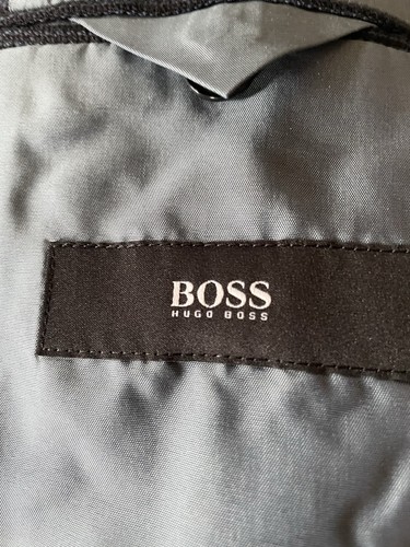 Hugo Boss Herren 40R Blau Kaschmir Wolle Blazer Sport Mantel Made in Turkey - Bild 5 von 12