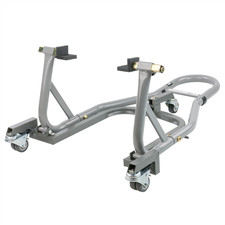 KCT MOTORCYCLE REAR STAND DOLLY ADJUSTABLE HEAVY-DUTY COATED STEEL PADDOCK STAND
