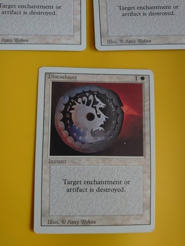 Disenchant x3  Instant  Magic the Gathering 3 Card. Revised. Old Vintage. - Picture 2 of 9
