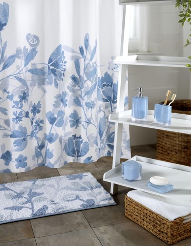 - Hand Towels, Soft & Absorbent Cotton, Floral Bathroom Decor, Set of 2 (Myst... - Picture 3 of 4