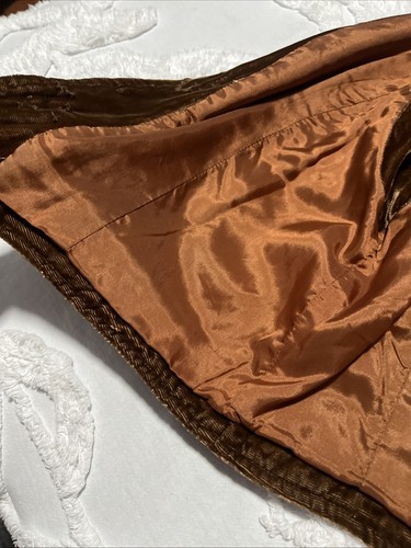 90’S Vintage GAP BROWN VELOUR WOMANS VEST BOHO HIPPY Crushed Velvet - Picture 19 of 19
