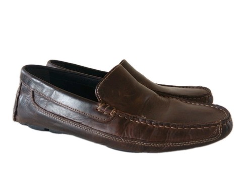Mocassini da guida in pelle da uomo 8 mocassini casual marroni JF J Ferrar 014-4475 - Foto 1 di 8