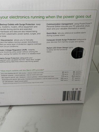 APC BX1200MI Line-Interactive 1.2 kVA 650 W Sine 140 V 300 V - Photo 6/7