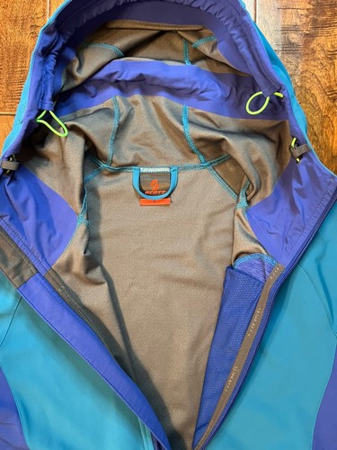 Scott Windstopper Jacket Large Soft Shell Running Cycling Active Wear Blue - Picture 3 of 6