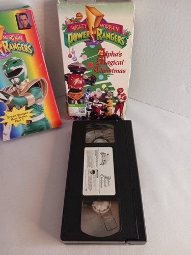 VHS LOT Mighty Morphin' Power Rangers Green With Evil 1994 Christmas - Picture 6 of 7