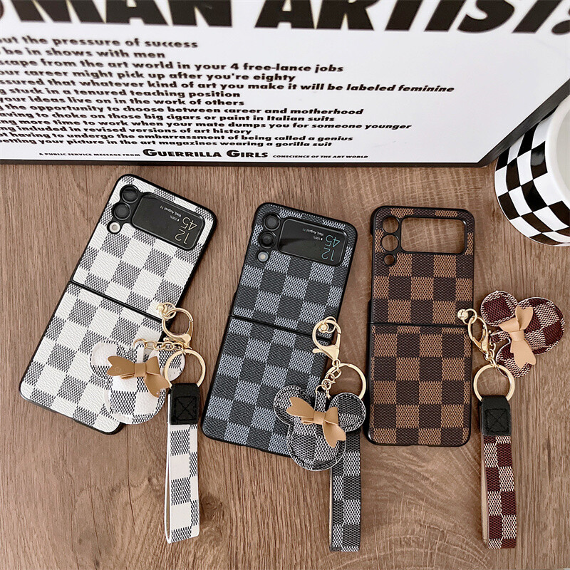 Checkerboard Grid Pattern Protective Case Cover For Samsung