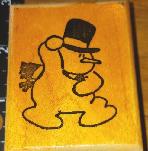 Happy Marching Snowman, Provo Craft,rubber Stamp,(C10) 