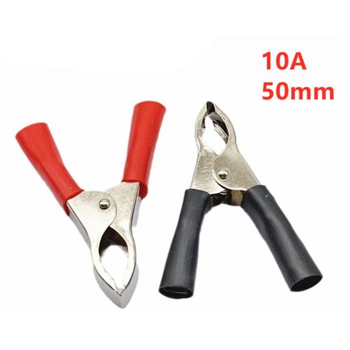 10A Crocodile Clip Car Caravan Van Battery Test Lead Alligator Clips Connector - Picture 1 of 5