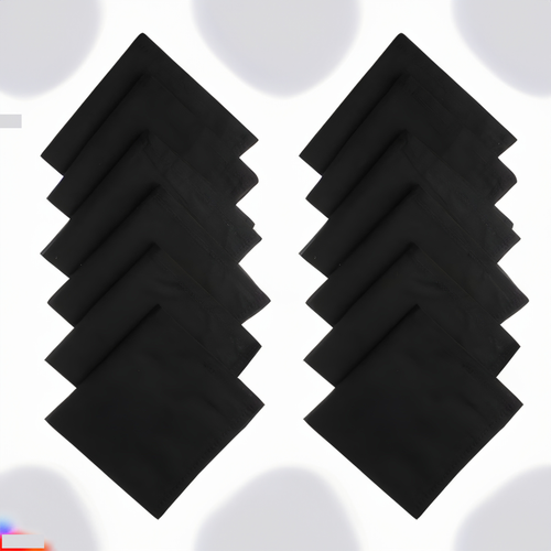 Men's & Women's Handkerchiefs Cotton Plain & Accessories Napkins 12 Pcs Hankies - Picture 14 of 29