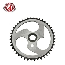 ALTALINE BICYCLE NINJA STAR CHAINRING 44t 1/2 X 1/8 Chrome/Black CRUISER BIKES.