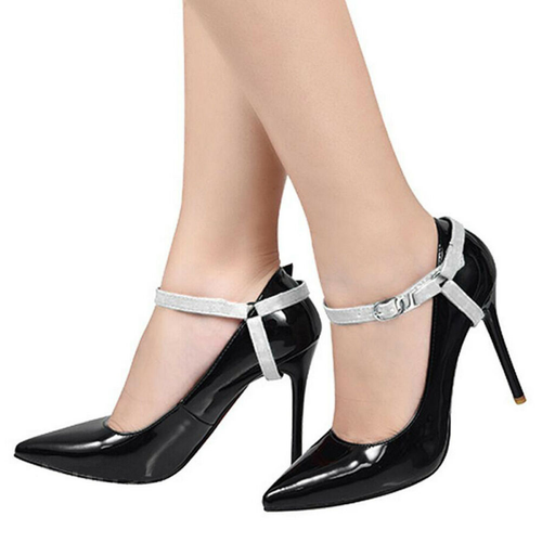 Womens Shoes Strap No Tie Shoelace High Heel Anti-slip Lady Locking String Tool - Picture 5 of 14