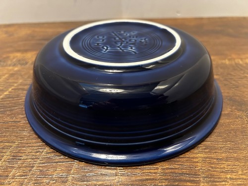 Vintage Cobalt Blue Homer Laughlin Fiestaware Salad/Cereal Bowl USA - Picture 8 of 8