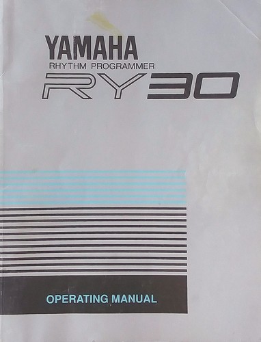 Yamaha RY30 Drum Machine / Rhythm Programmer Original Owner's Manual Book, Japan - Picture 1 of 4