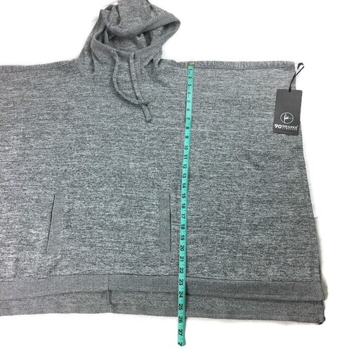 Felpa con cappuccio 90 gradi By Reflex Prove Them Wrong donna piccola grigio erica JFW8875 - Foto 11 di 12