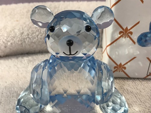 Statuina fermacarte orsacchiotto blu cristallo Simon Designs OH4206 - Foto 2 di 9