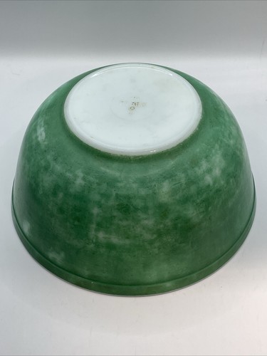 Vintage Pyrex 403, Primärfarben GRÜN 2-1/2 Menge Verschachtelte Rührschüssel FADED Lesen - Bild 5 von 9
