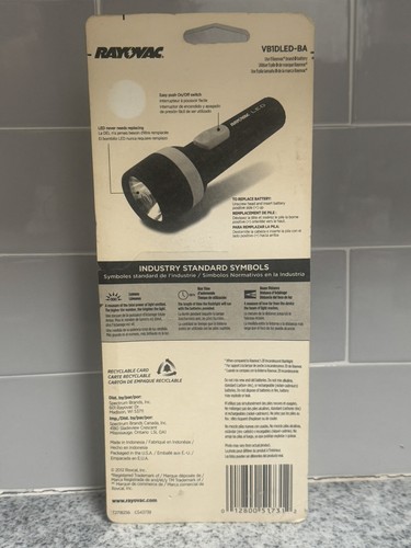 Rayovac Value Bright, 9 Lumen, 1D, LED Flashlight with Batteries VB1DLED-BA Blue - Picture 2 of 2