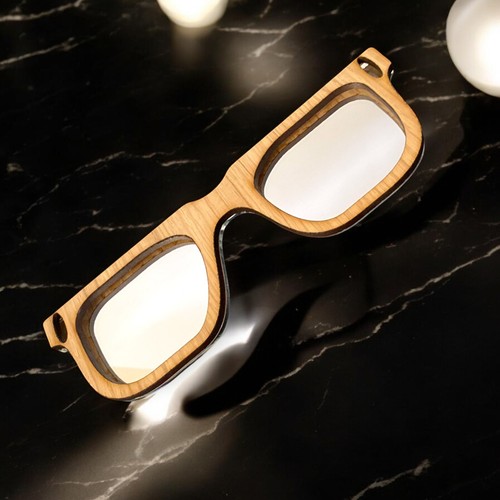 Traditional Style Pair of Glasses Wall Mirrors & Hook, Custom Colours/Sizes - Picture 6 of 7