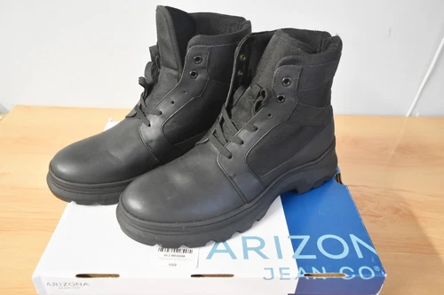 ARIZONA JEAN CO. BONSTEEL BLK ANKLE BOOT 10.5 MED - NEW IN BOX