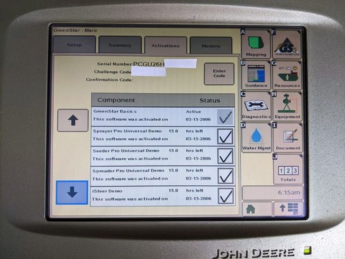 GreenStar 2600 Display Premium Aktivierungen StarFire 6000 SF1 GPS Empfänger - Bild 9 von 11