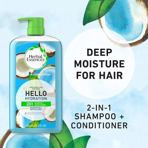 Herbal Essences Hello Hydration 2in1 Shampoo Conditioner 29,2 flüssige Unzen - Bild 2 von 7