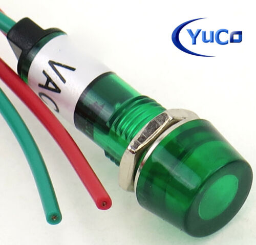 YC-9WRT-1 Miniaturanzeige LED Licht 9 mm zylindrische Kappe 12/24/120/220V ACDC - Bild 5 von 7