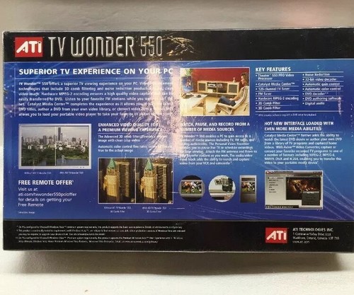 ATI TV Wonder 550 PCI NTSC UNOPENED NEW IN BOX - Bild 2 von 7