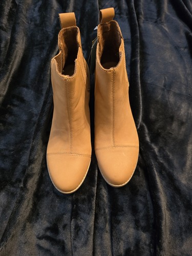 TOMS Everly Pull On Booties Womens Brown Casual Boots, Size 6.5, NWT - Picture 2 of 3