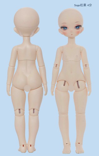 Bambole BJD 1/4 bambola carina ragazza articolata MSD occhi senza trucco viso parrucca capelli regalo - Foto 4 di 12