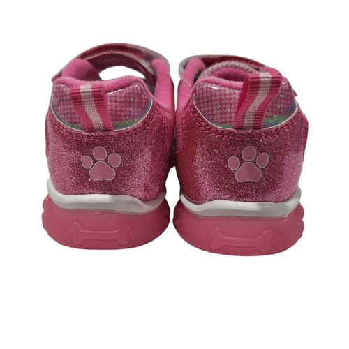 Paw Patrol Toddler Girls Light up Sneakers Size 7 Pink Slip on Lightweight Shoes - Picture 15 of 15