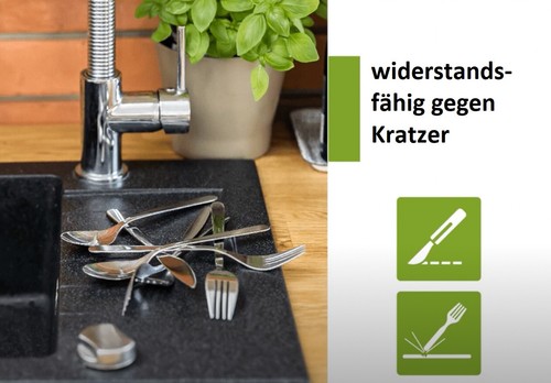 Granitspüle Küchenspüle Doppelbecken Beige Spüle 47x78 + Siphon GRATIS! - Bild 10 von 10