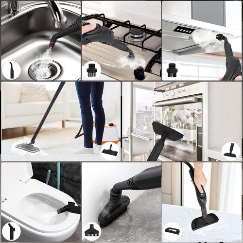 Steam Cleaner 21 Accessories 5 Mins Quick Heating 1800W Floor,Windows,Grout,Tile - Picture 4 of 12
