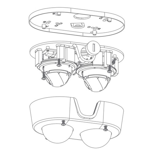 Arecont Vision AV4656DN-28 MicroDome DUO 4MP WDR Camera  -R - Picture 3 of 3