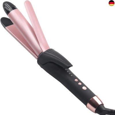Glätteisen Haarglätter 2 in 1 Lockenstab mit 30 mm Platte Keramik Glätter, Gl