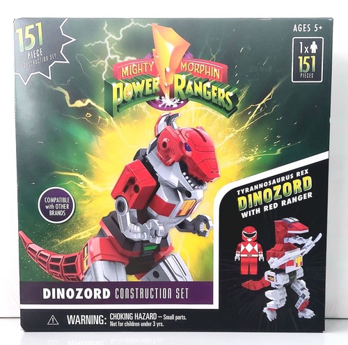 Mighty Morphin Power Rangers - Red Dinozord Construction Set-151 Pcs Hashbro - Picture 1 of 4