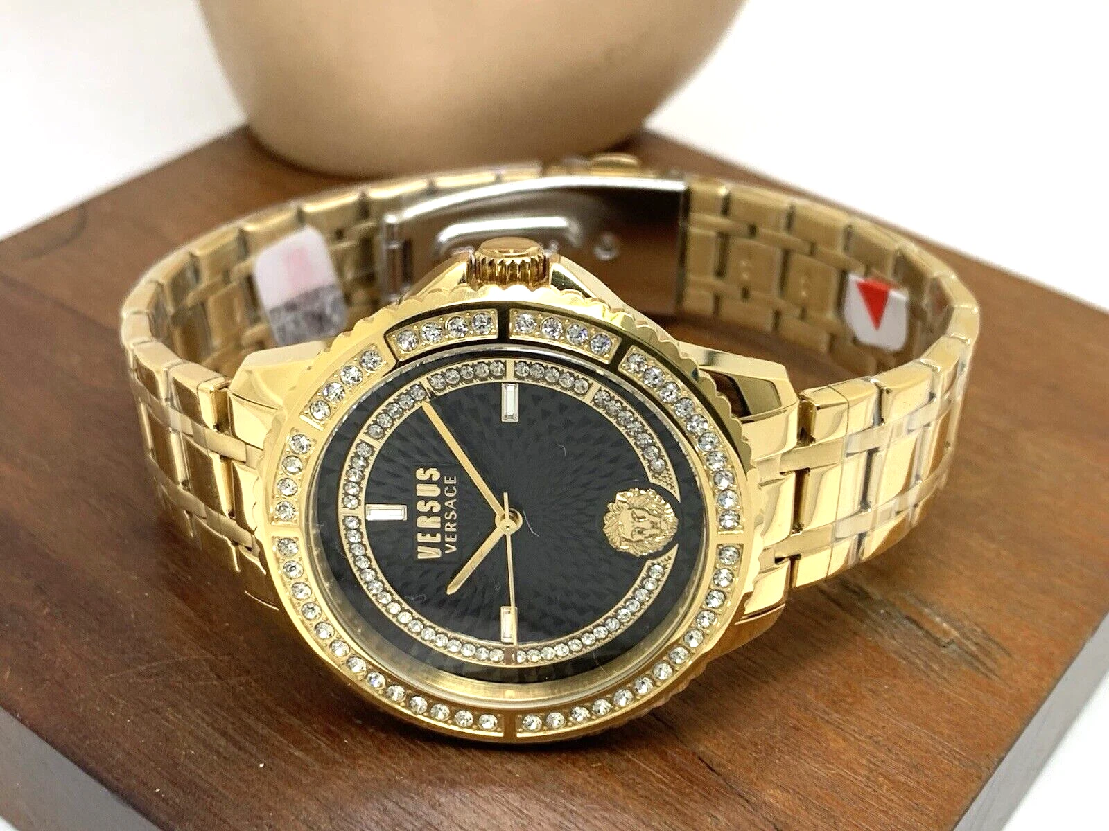 Orologio Donna Versus by Versace VSPLM3121 Quadrante Nero Acciaio Inox Oro 40mm