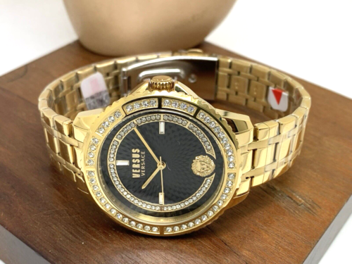 Versus by Versace Women's Watch VSPLM3121 Black Dial Gold Stainless Steel 40mm - Picture 7 of 12