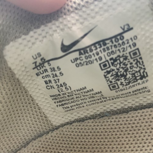 Nike Air Force 1 Trainers Sage Low White Cream UK Size 5 Preloved AR5339-100 AF1 - Picture 14 of 15