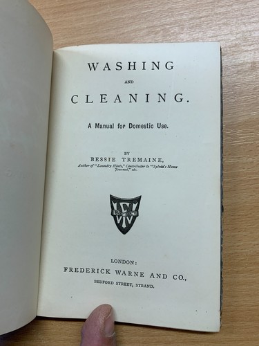 c1890 "WASHING AND CLEANING" BESSIE TREMAINE HARDBACK BOOK (P2) - Picture 4 of 14