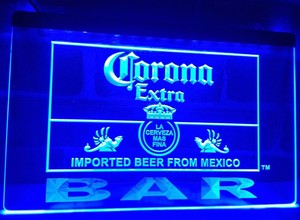 Corona Bar LED Neon Sign Home Light up Pub Bud Beer Lager ...