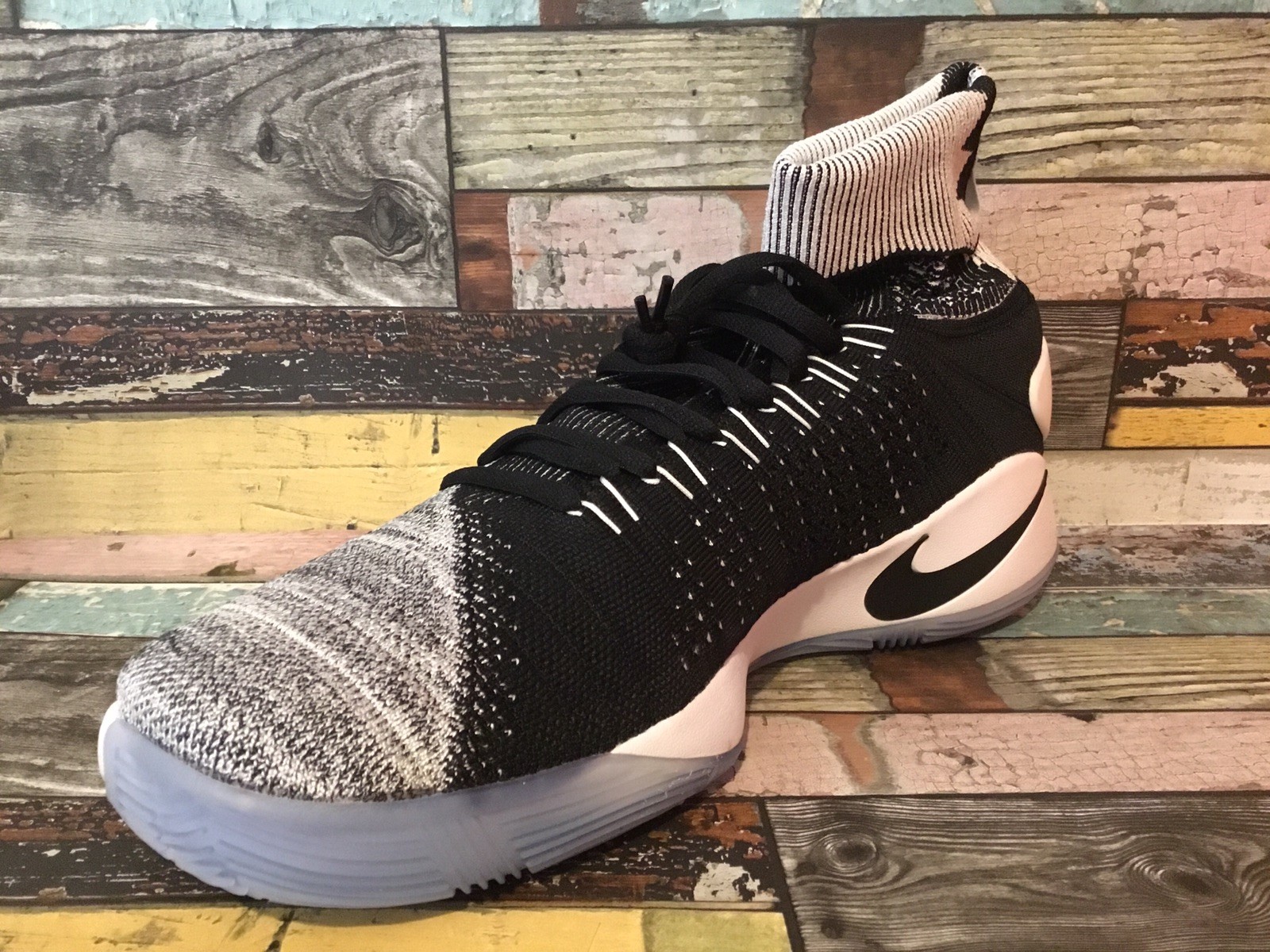 Nike Nike Nike Hyperdunk 2016 FK Flyknit Basketball Black White b80999 Nike Nike Nike Hyperdunk 2016 FK Flyknit Basketball Black White b80999