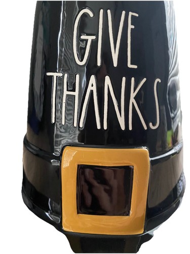 Rae Dunn Rustic Farmhouse Pilgrim Hat Ceramic Thanksgiving Fall Decor New - Bild 2 von 13