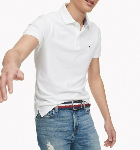 NWT Men's Tommy Hilfiger Short-Sleeve Stretch Slim Polo Shirt Size All Sizes - Picture 19 of 44