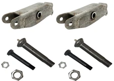 Pair Dexter Equalizer 10" Slipper 33" Trailer Axle Fish 2" Spring Swan w Bolts