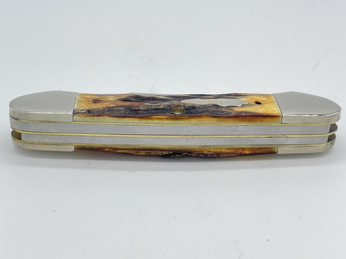 1991 W.R. CASE & SONS (Case) 5394 Ltd Ed Sambar Stag Gunboat Canoe w/ OMP Box - Picture 7 of 8