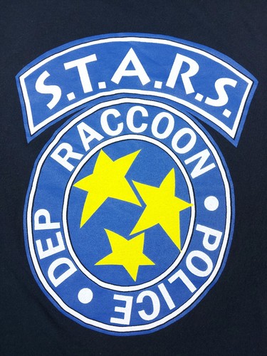 Vintage Resident Evil S.T.A.R.S. Raccoon City map Capcom Japan Product T-Shirt L - Picture 4 of 15