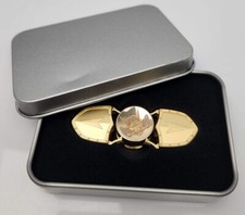 ONI Brass Metal Toque Bar Shield Fidget Spinner Figet Desk Toy Focus EDC ADHD